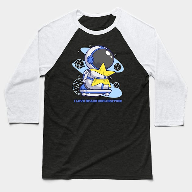 Space day Baseball T-Shirt by A tone for life